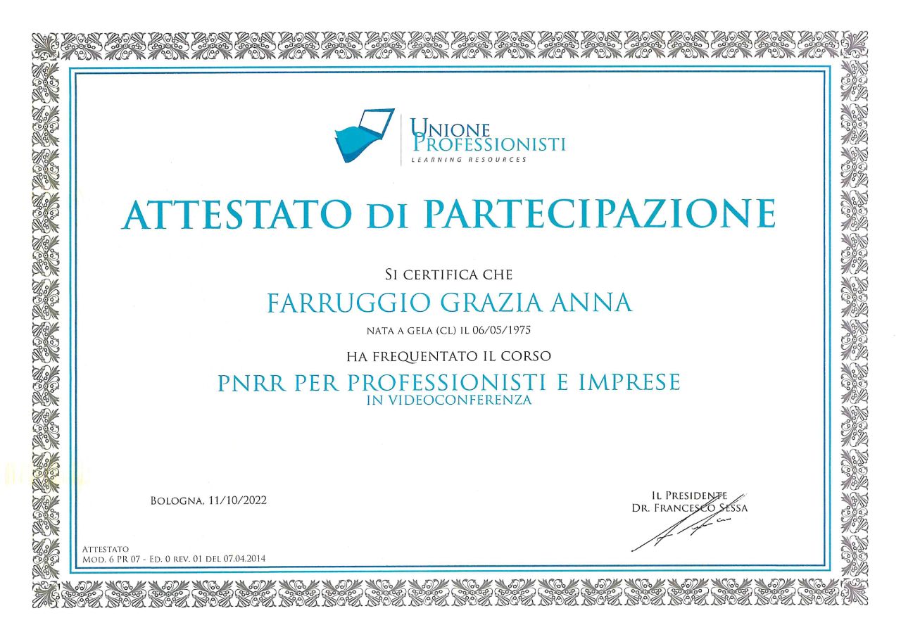 PNRR e Finanziamenti